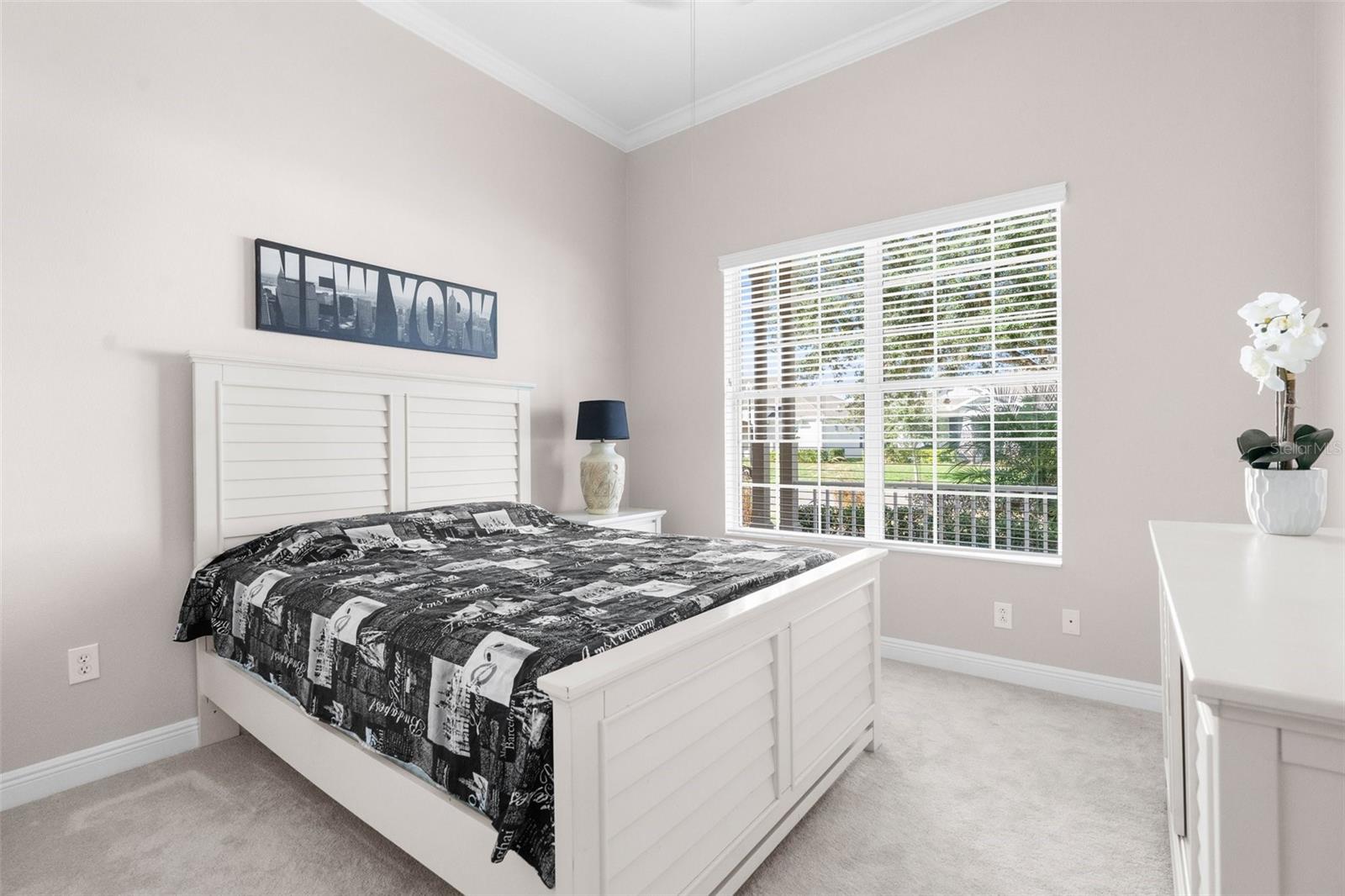 Light and bright second bedroom.