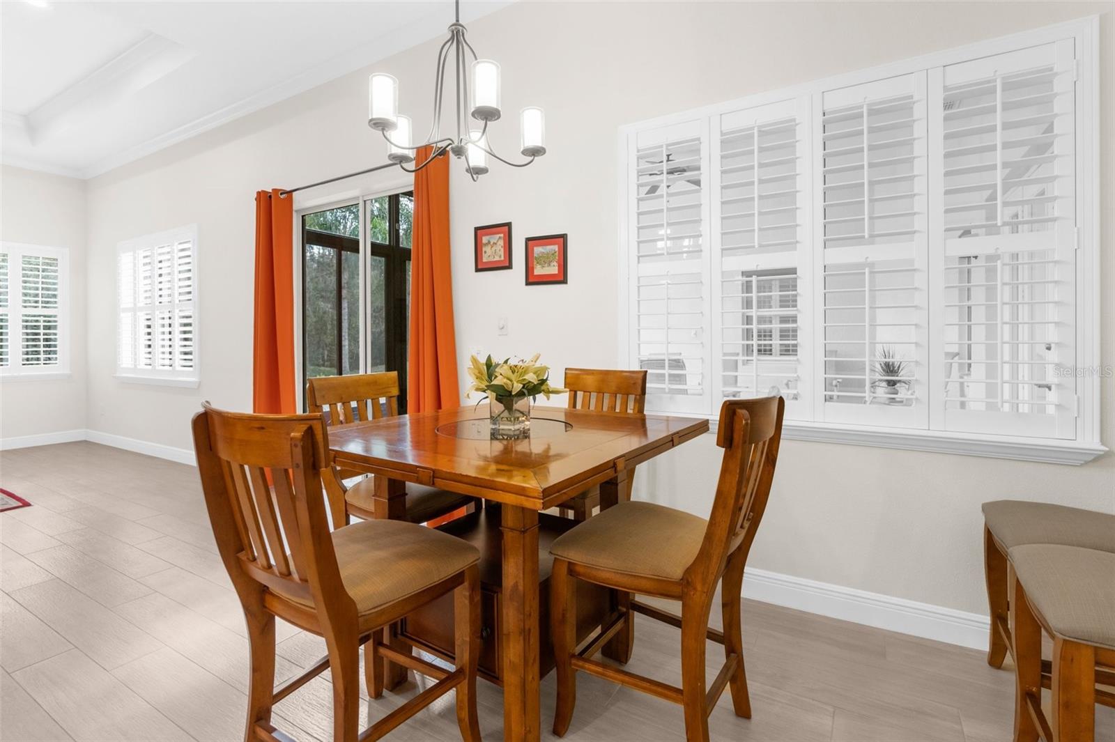 Kitchen dining area.