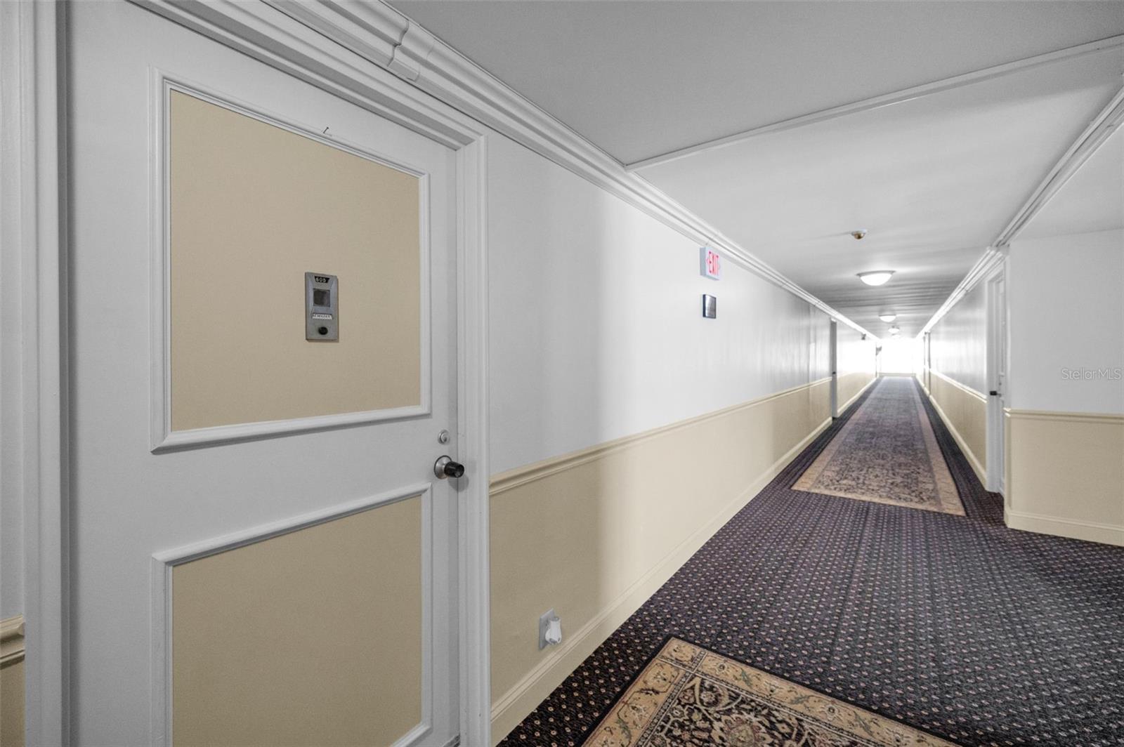 Unit located just steps from the elevator