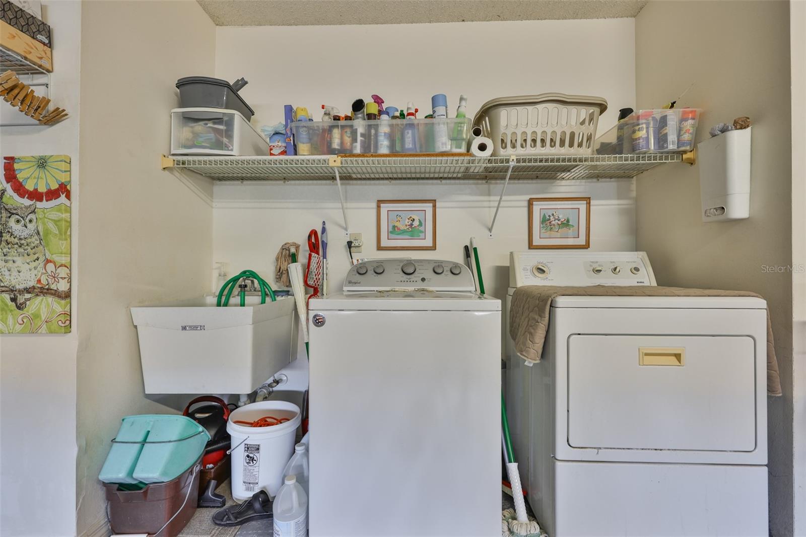 Washer and Dryer within the garage