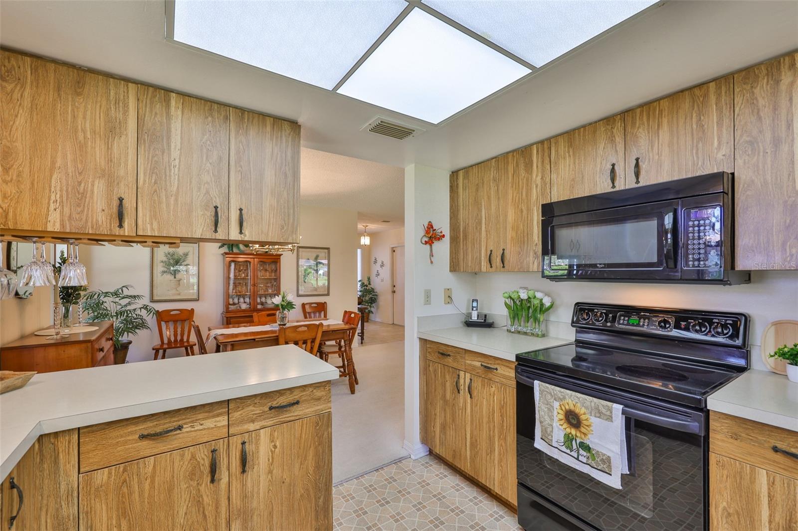 Cabinets galore in the Kitchen