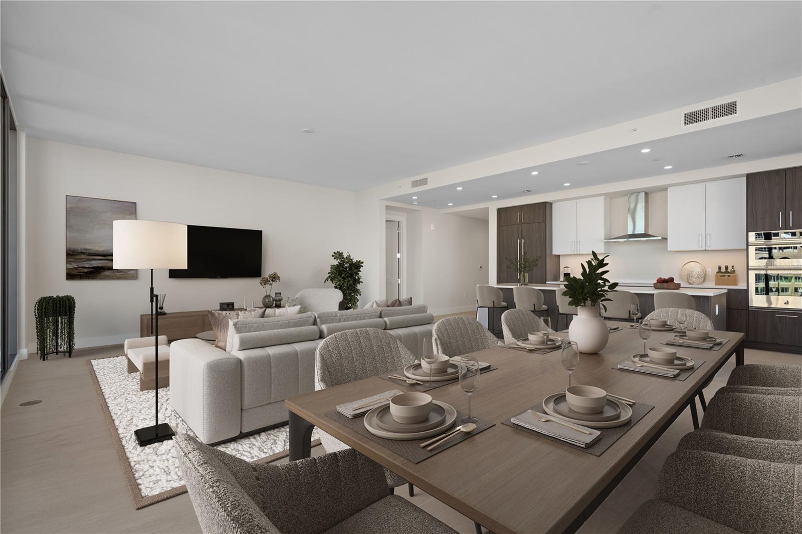 Great Room. Virtually Staged