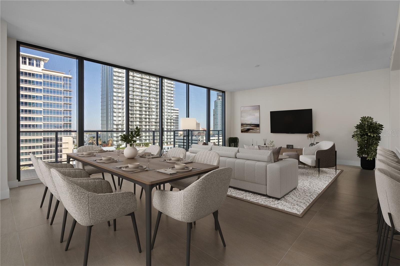 Dining Area Virtually Staged