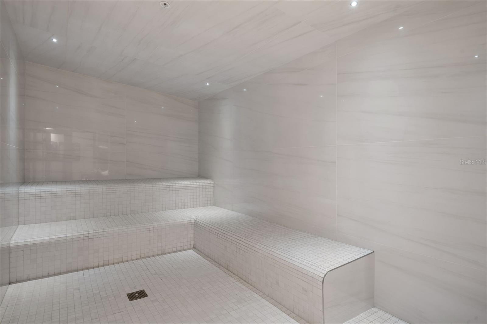 Steam Room in Spa Area