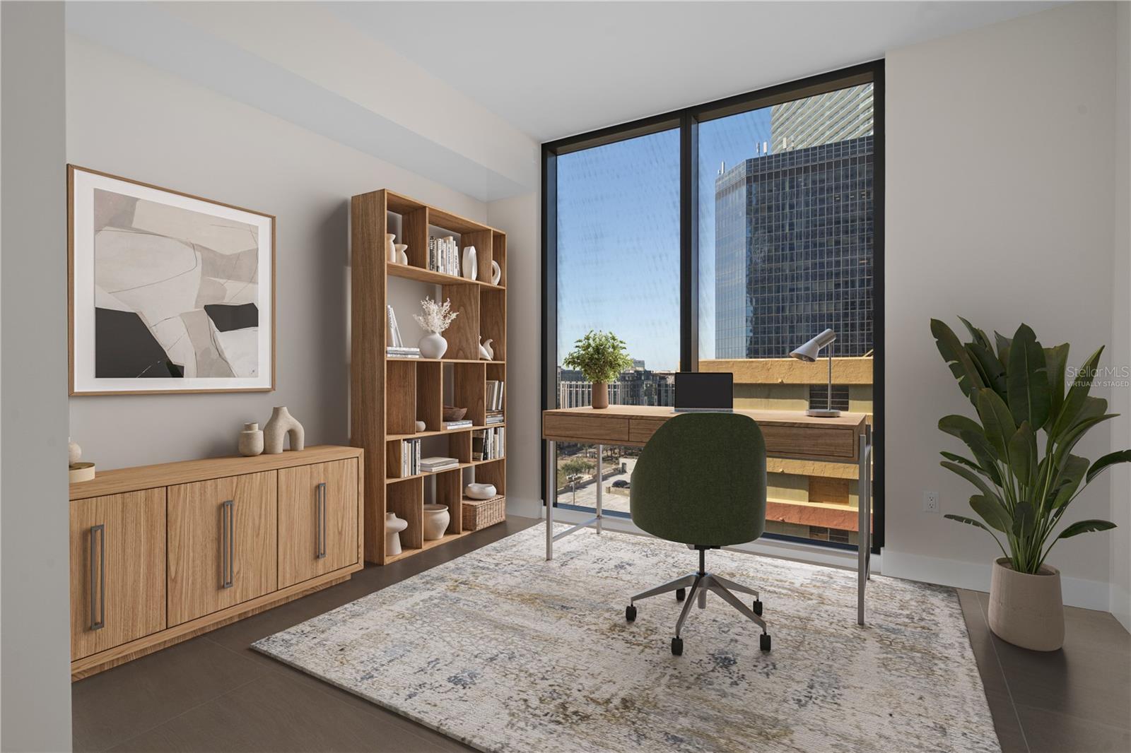 Guest Room 2, Virtually Staged as Office