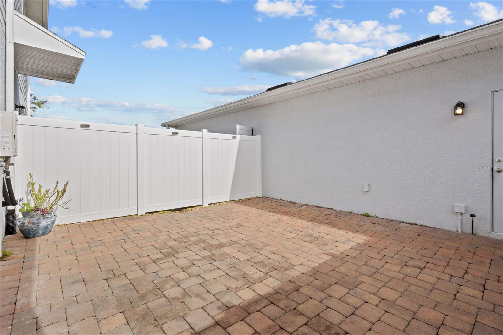 Courtyard - door to right leads to 2 car garage