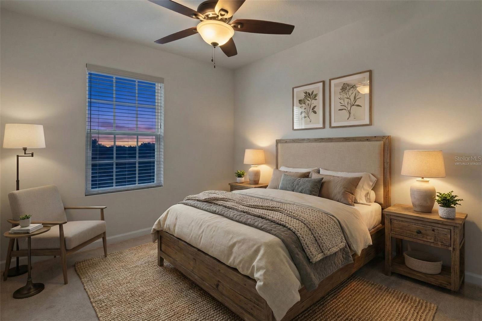 Bedroom 2 - virtually staged