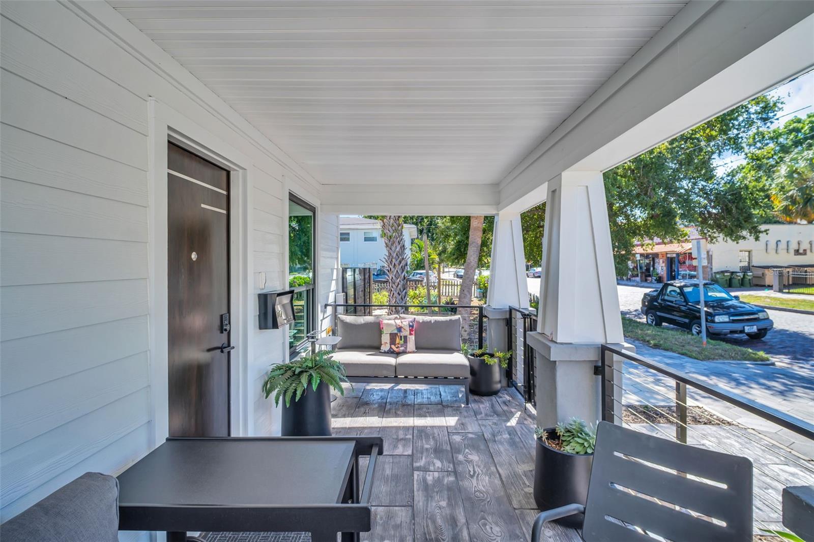 Stamped Concrete/Custom Railing