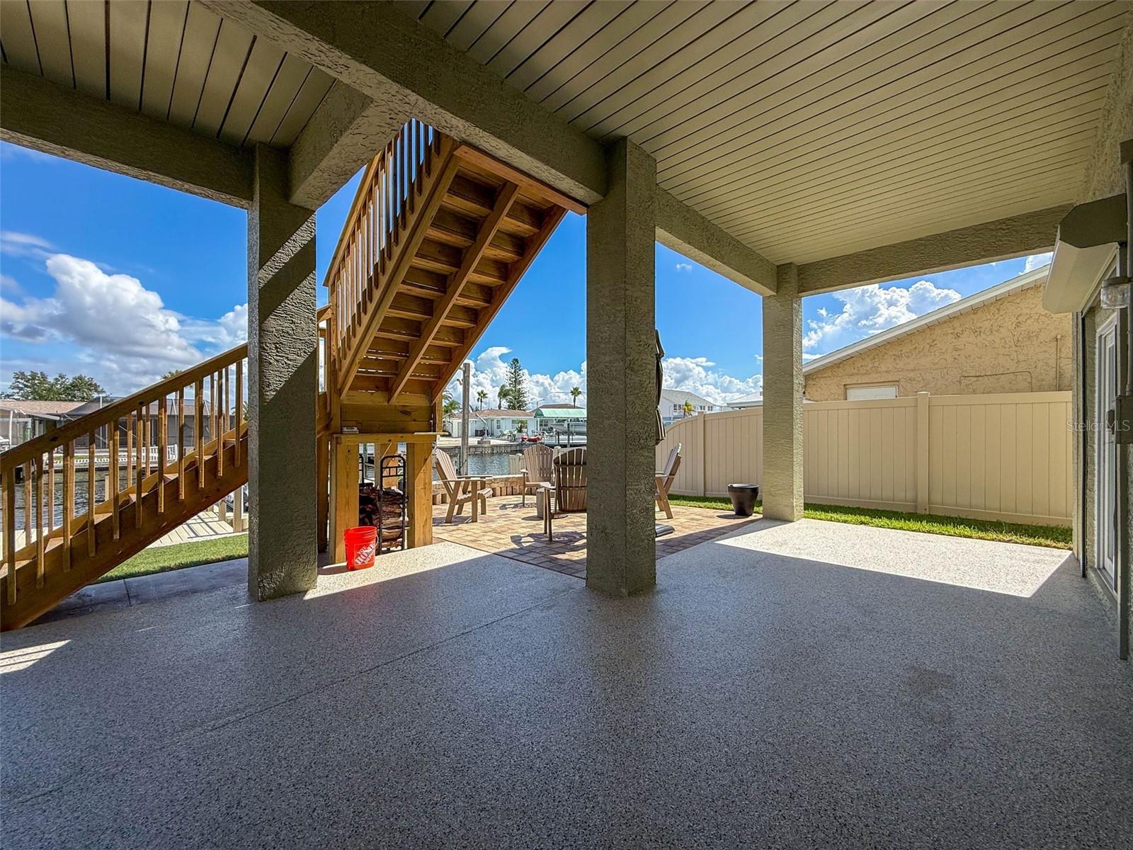 Access to the Paved PATIO and Fire Pit