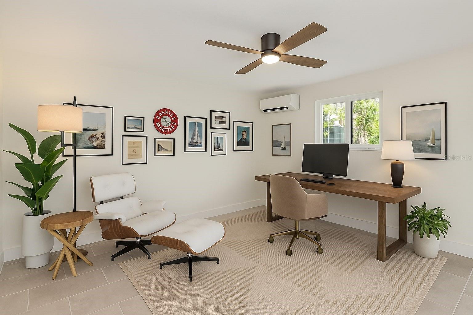 Bonus space in back of the garage. Fully air conditioned and recently upgraded.