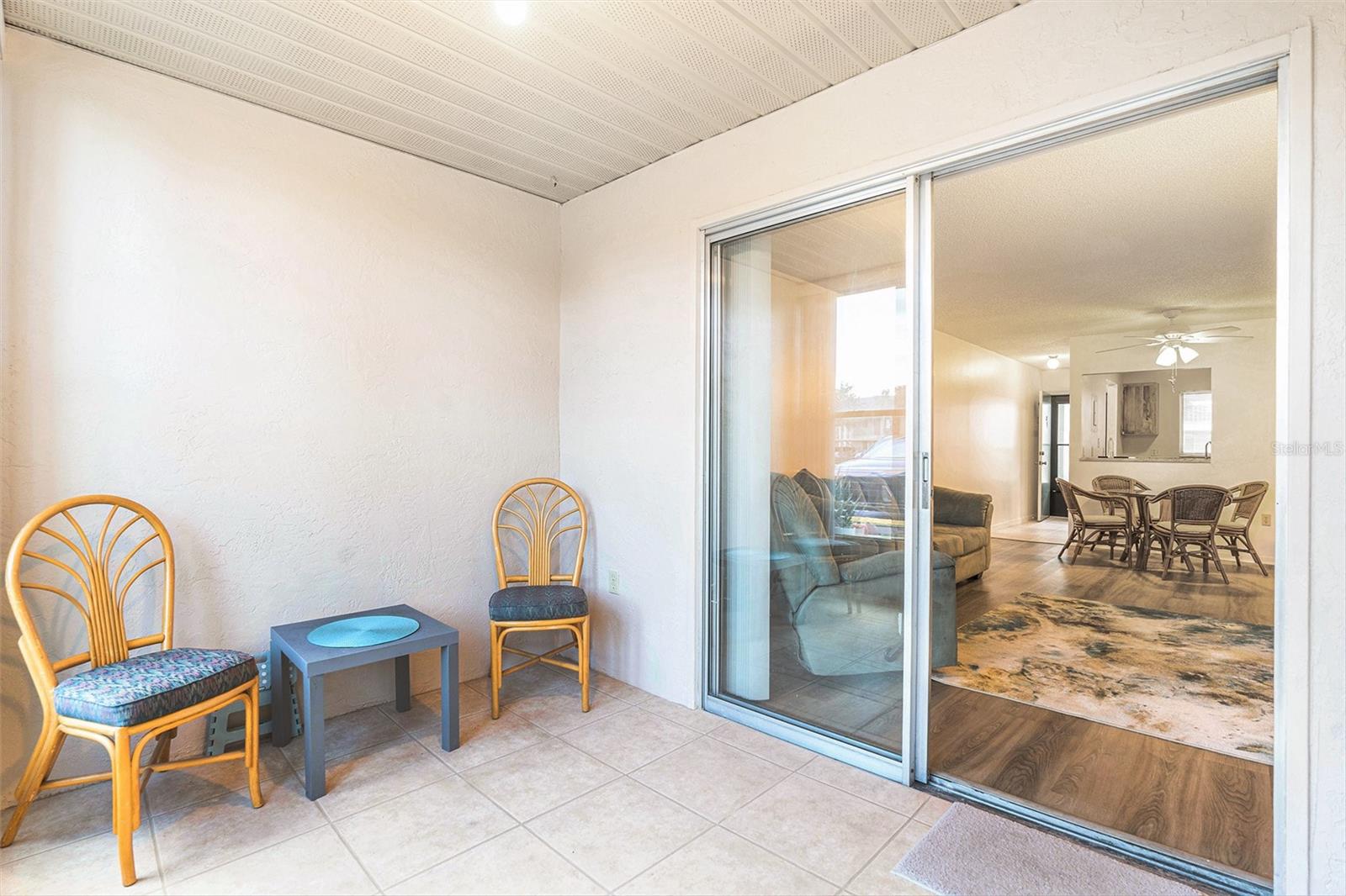 Enclosed Patio With Slider