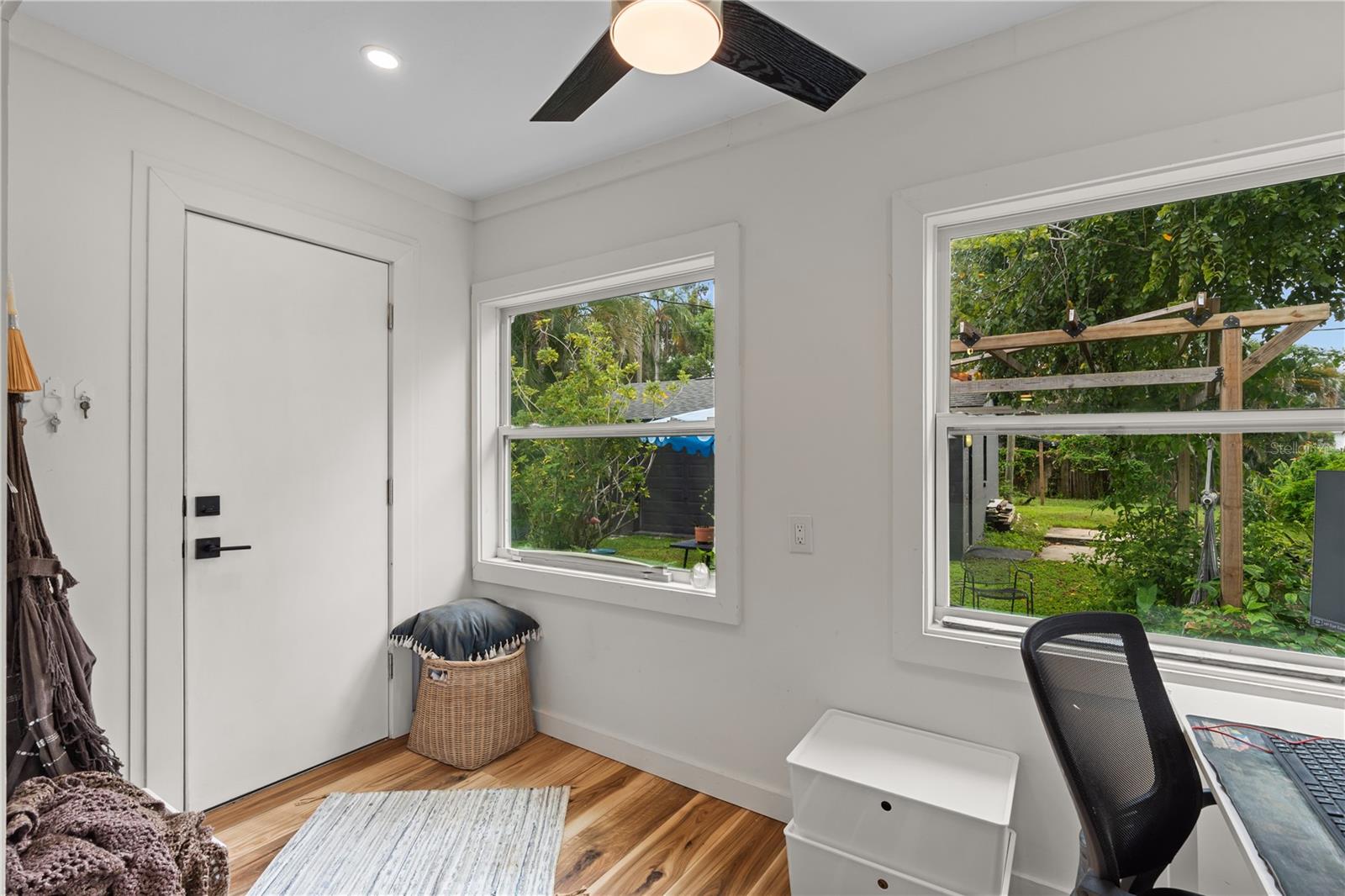 Back door off of mud room