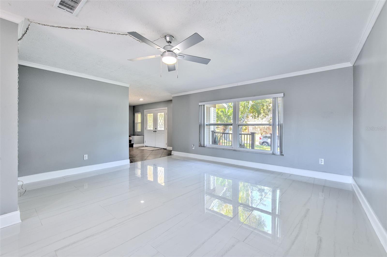 Formal living and dining room