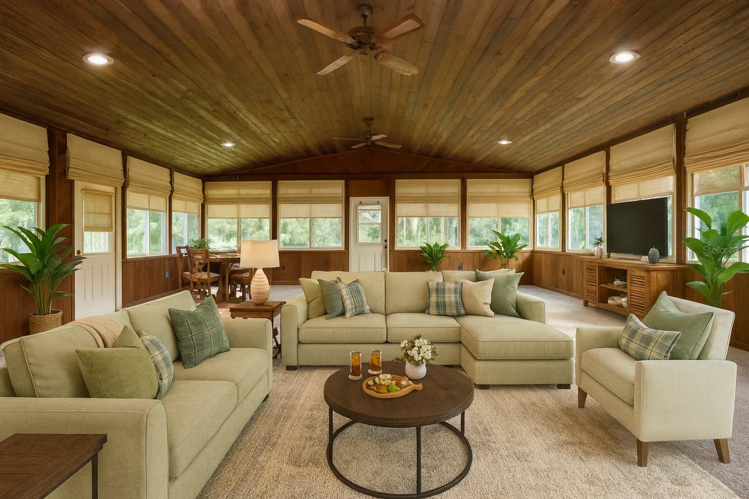 Staged look for the Florida room