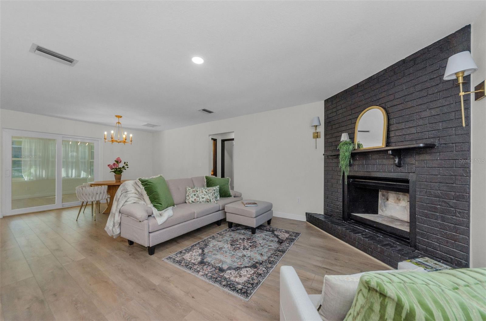 LIVING ROOM WITH FIREPLACE!