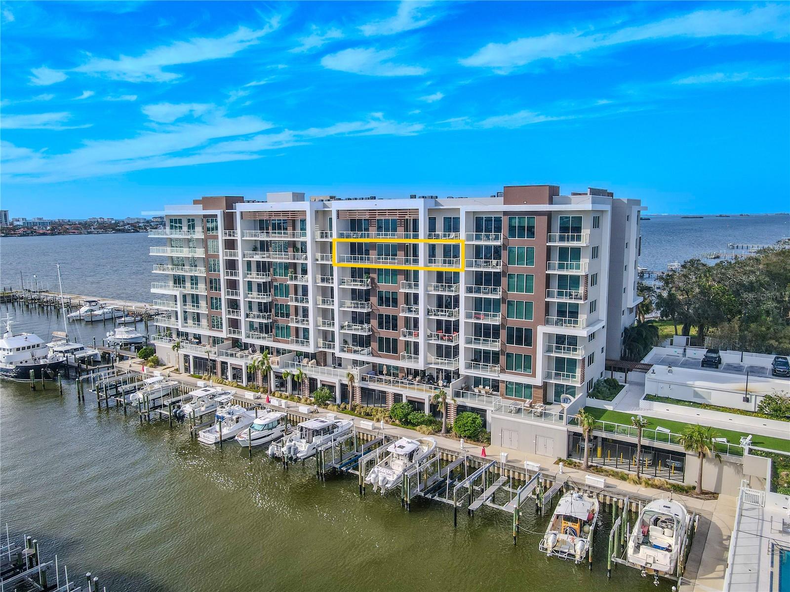 Perched on the 7th floor of Marina Bay 880, this 3-bedroom, 4-bath luxury penthouse-style residence showcases stunning panoramic views of the Intracoastal Waterway and marina below. Designed for refined coastal living, the residence includes two assigned parking spaces (#88 and #45) within a secure garage for added convenience.