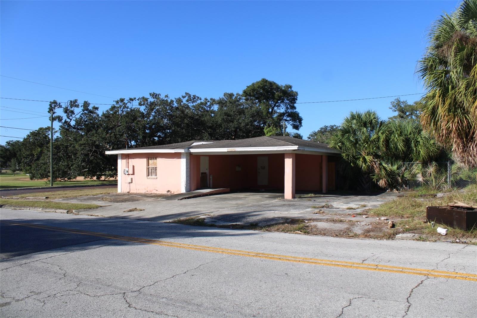 Covered Carport and Driveway