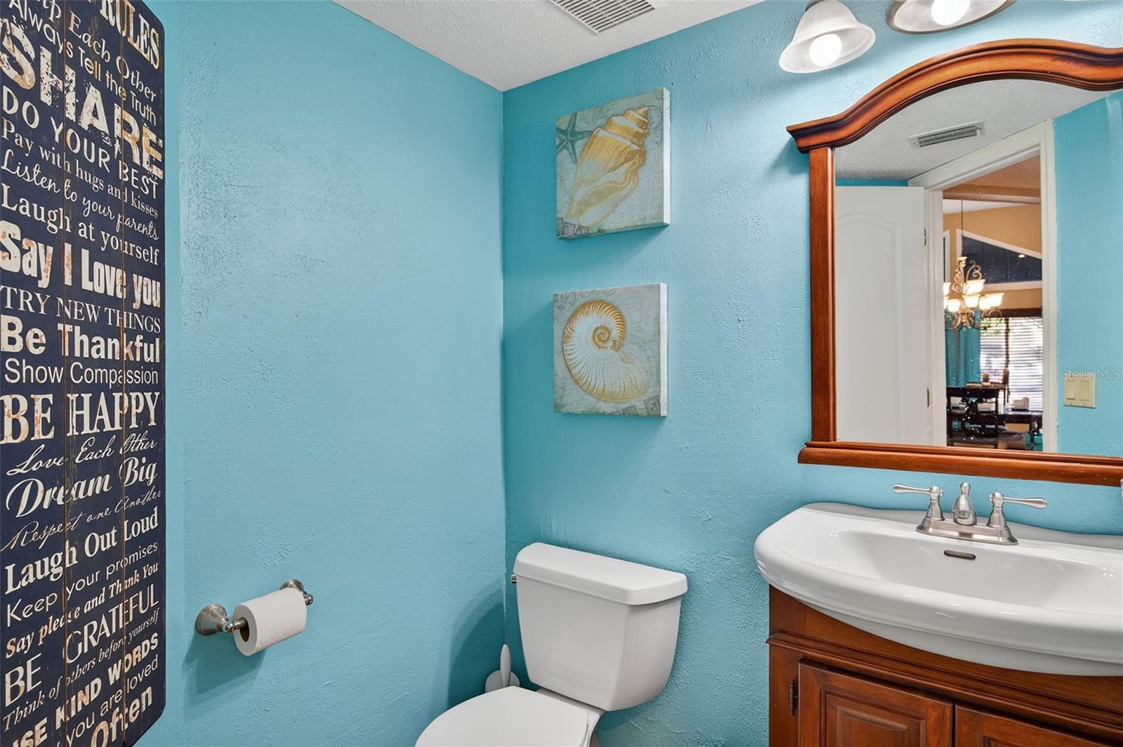 first floor half bathroom