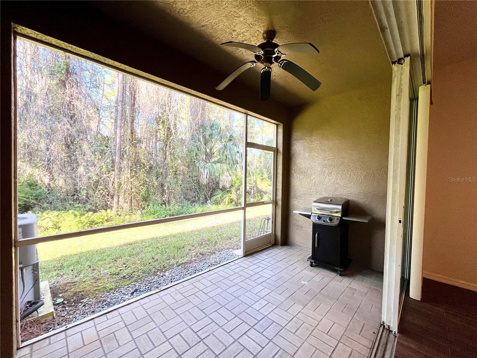 Expansive Lanai. Triple Sliding doors allows for maximum openess to Living Room