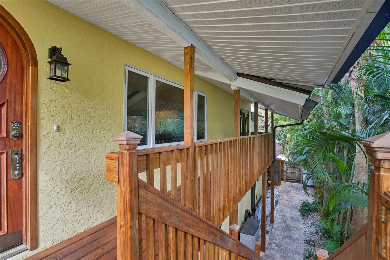 SIDE BALCONY AND STAIRS