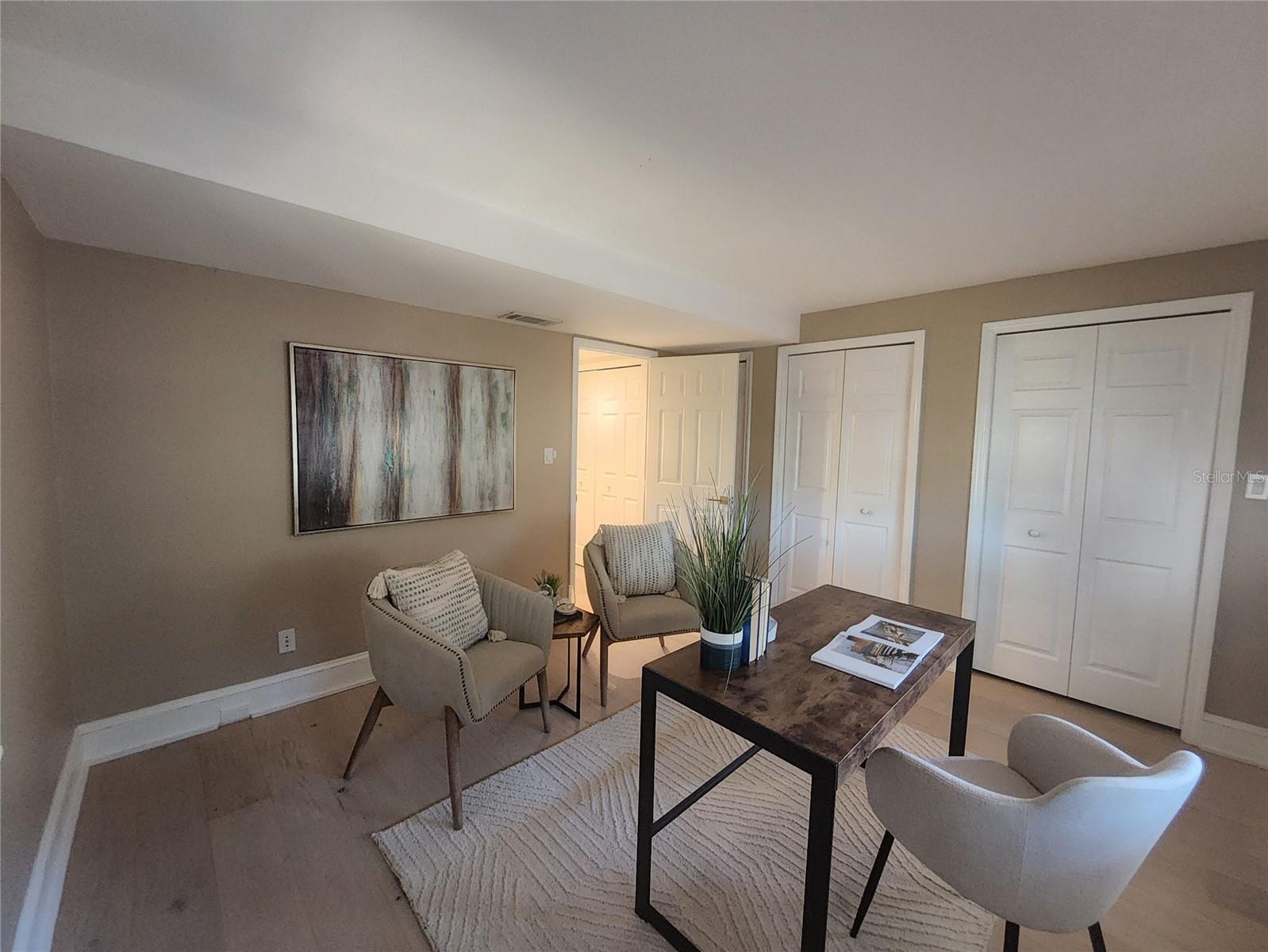 Second bedroom with built-in closets