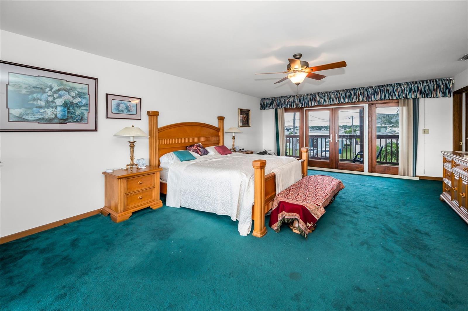 Primary bedroom on the second floor