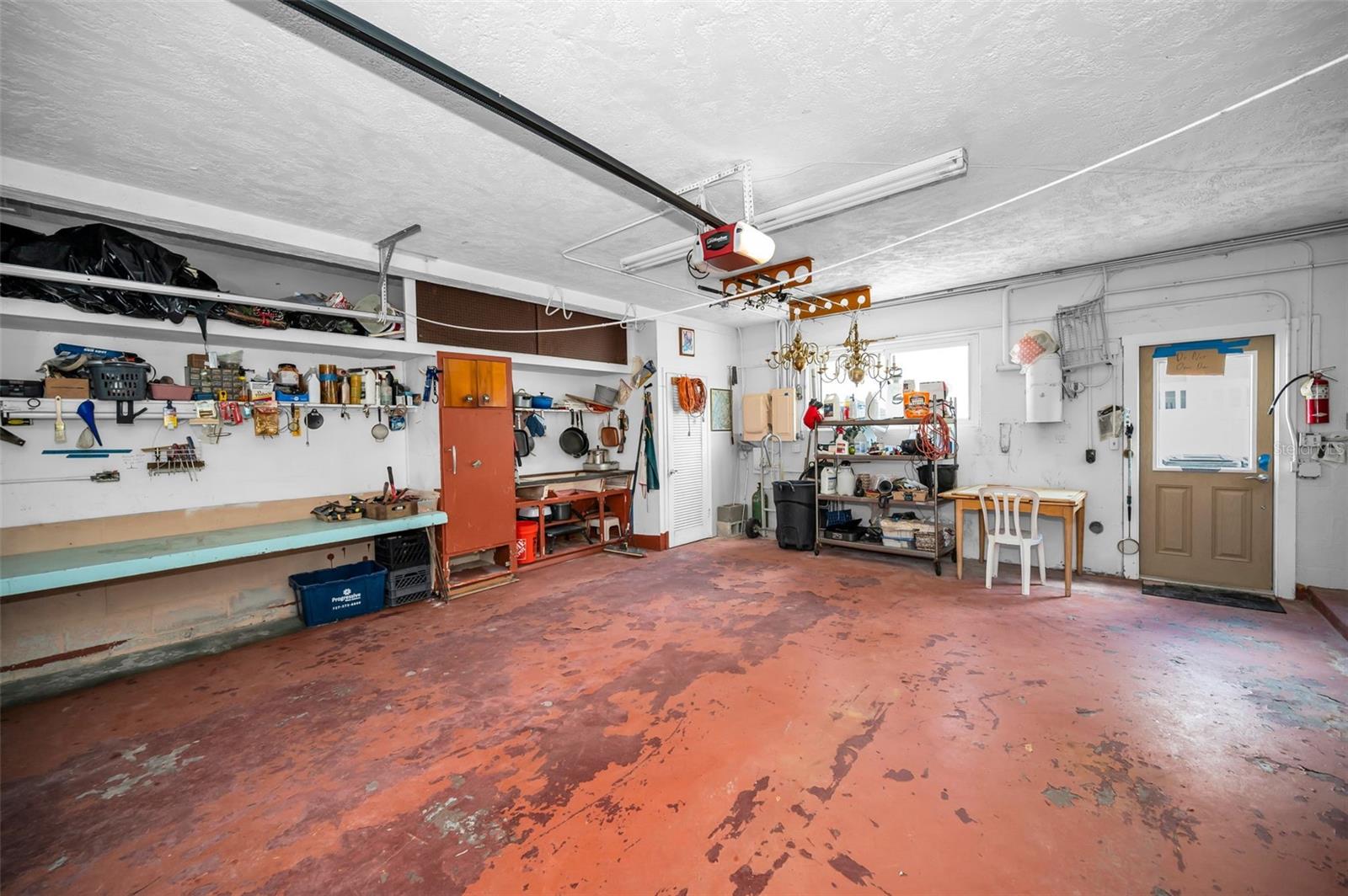 Spacious 2 car garage