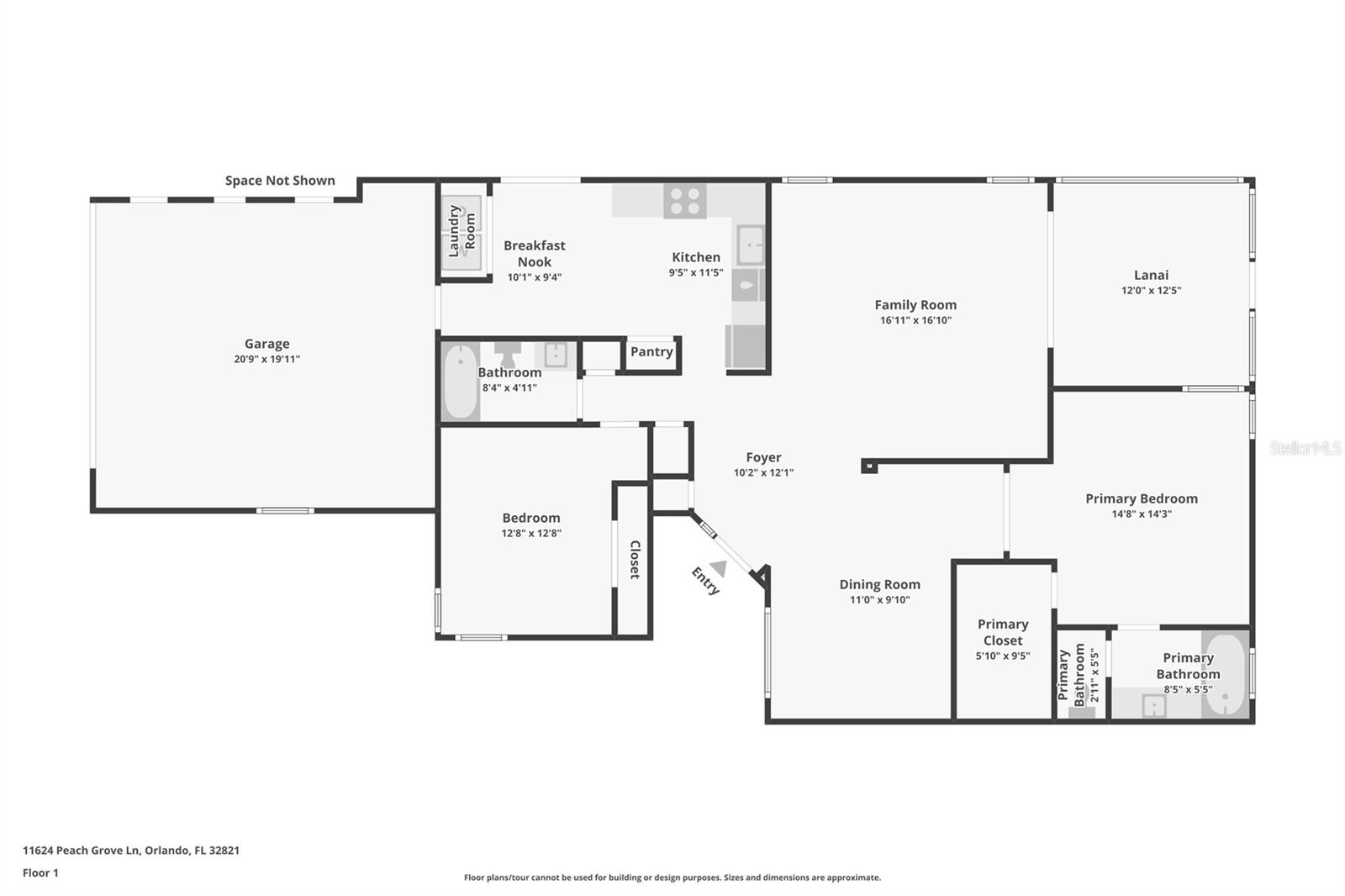 11624 PEACH GROVE LN, ORLANDO, FL, 32821