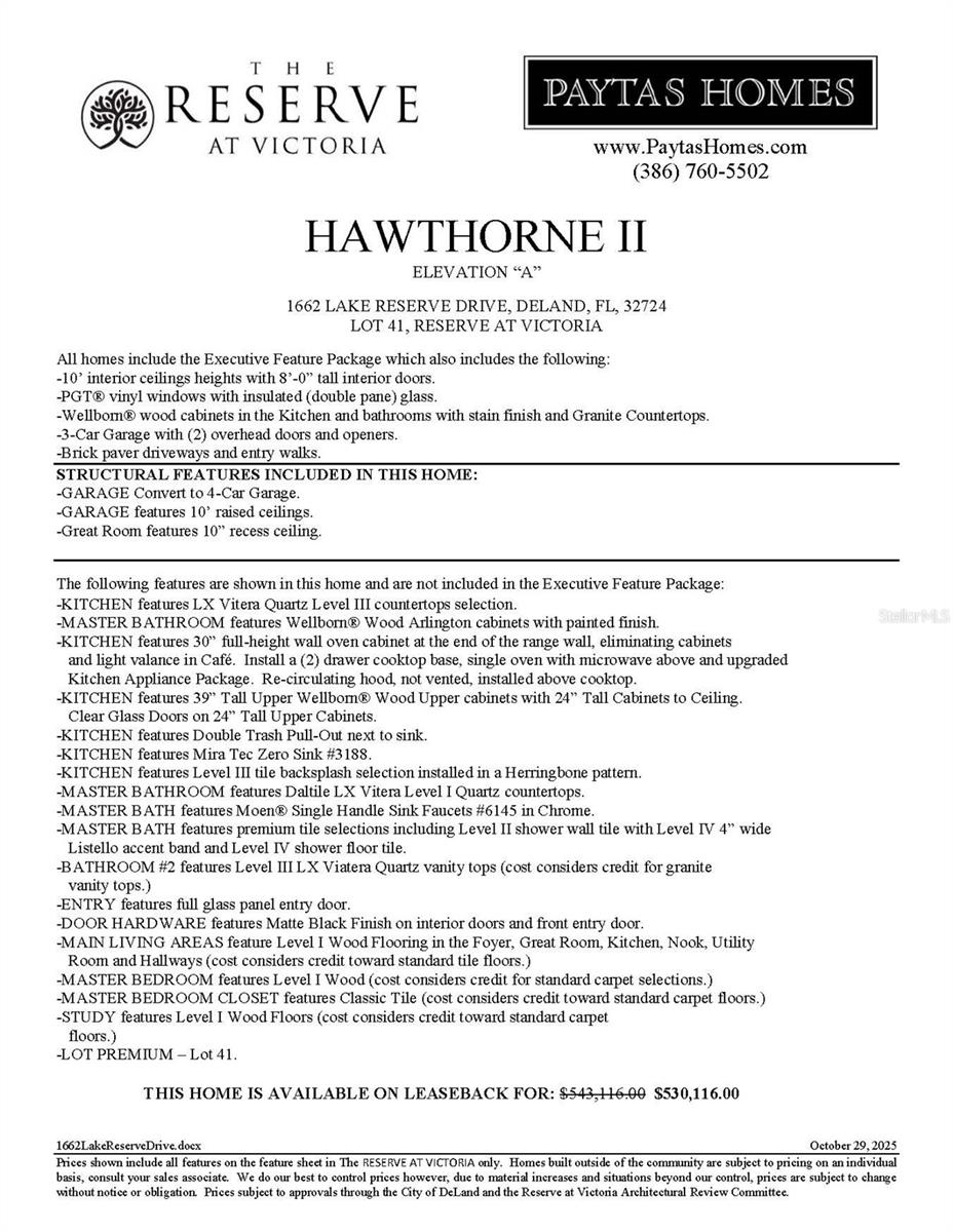 1662 LAKE RESERVE DR, DELAND, FL, 32724