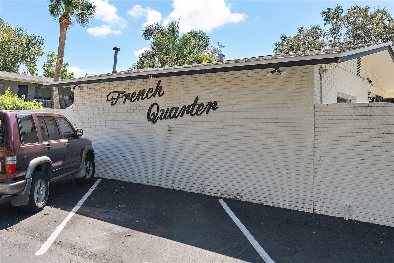 Wall out Front - Hides the Courtyard behind!