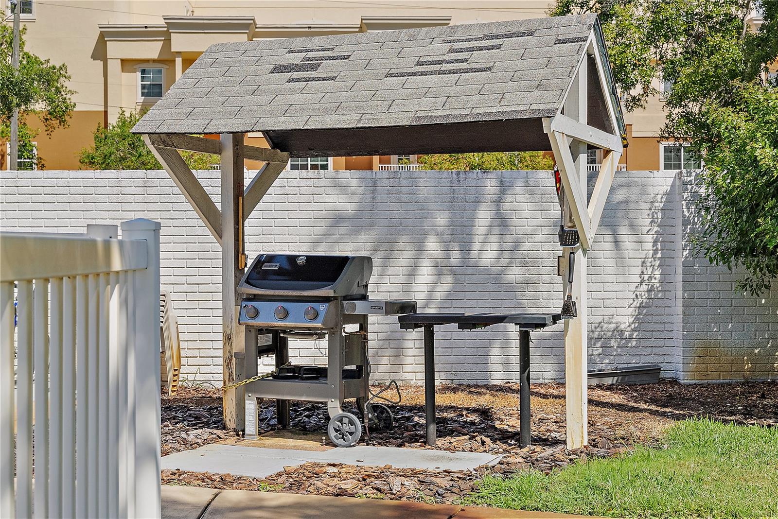 One of two BBQ areas