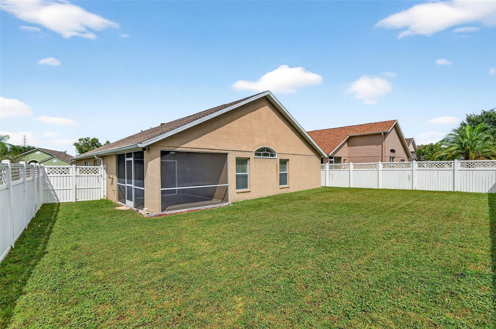 Fully Fenced Back Yard