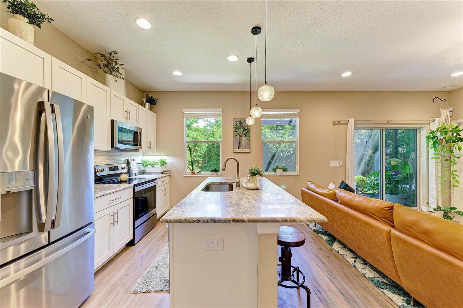 Windows provide plenty of natural light