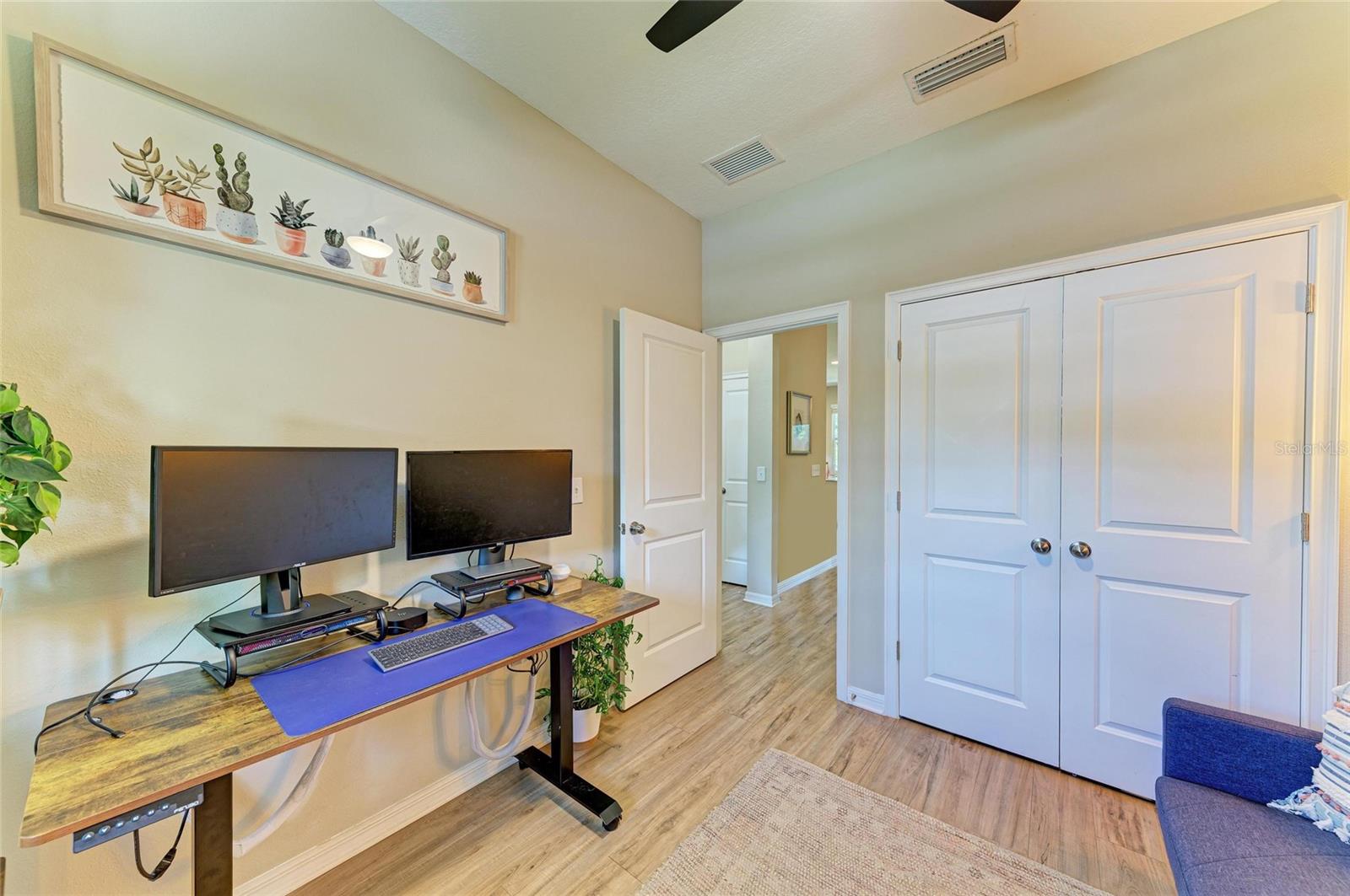 Office has deep closet