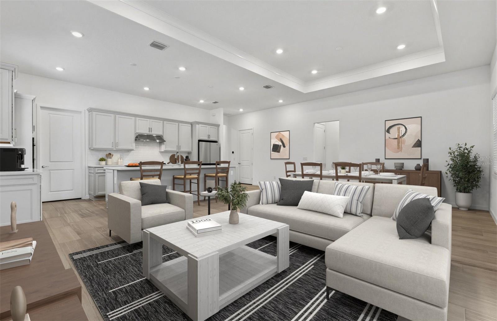 Virtually Staged - Open Gathering Room