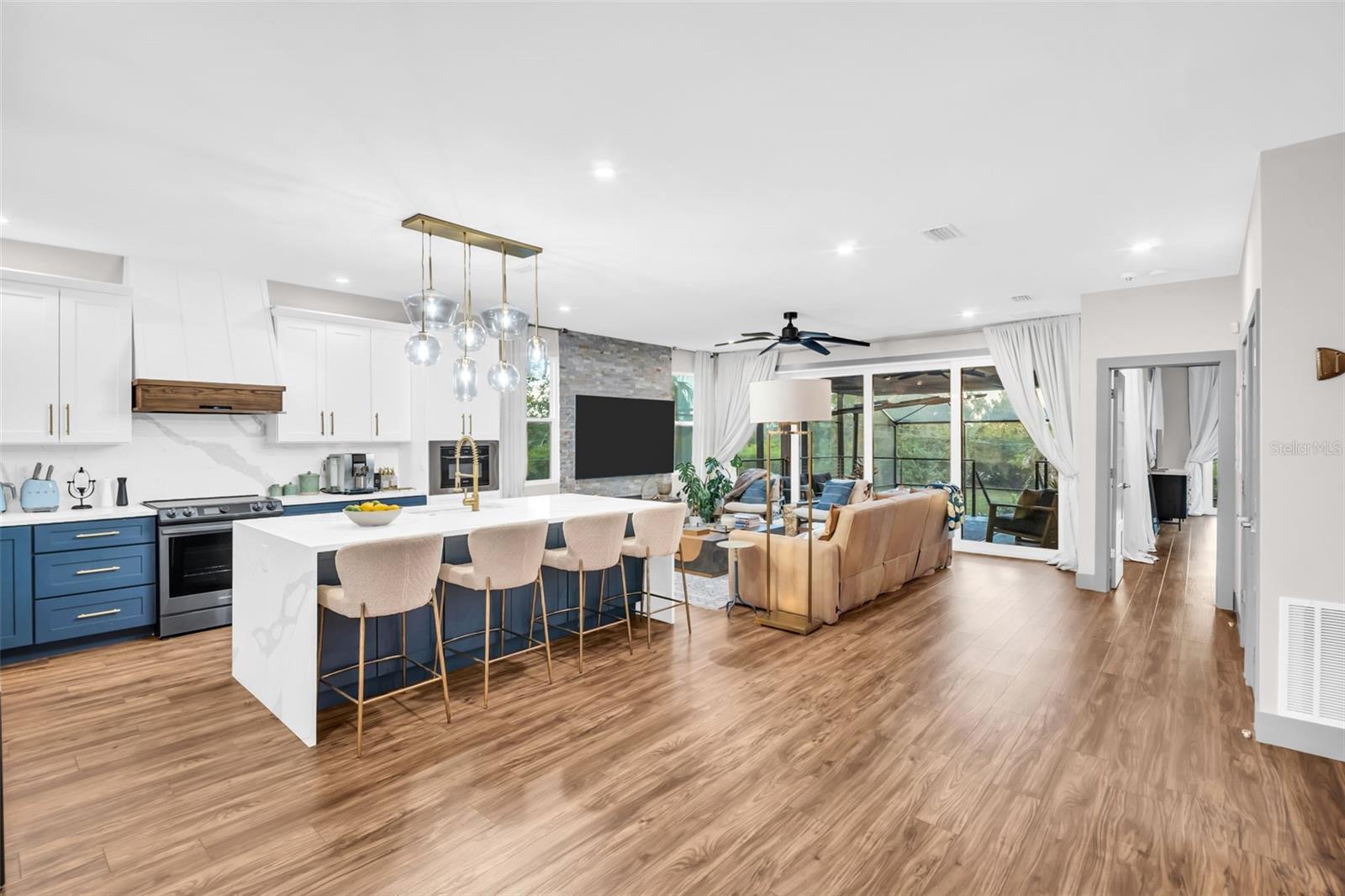 Open concept living area.