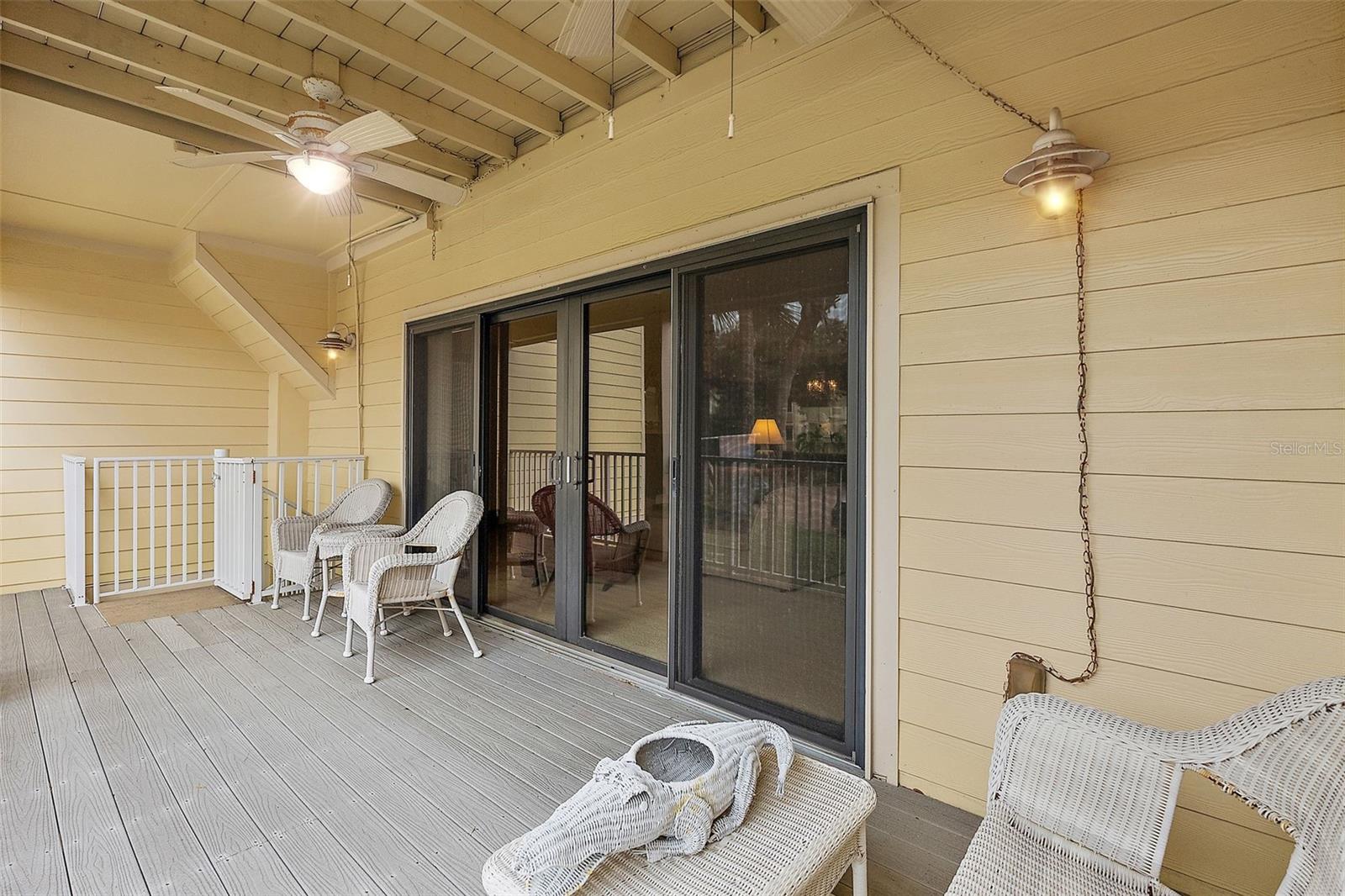 Main level large balcony