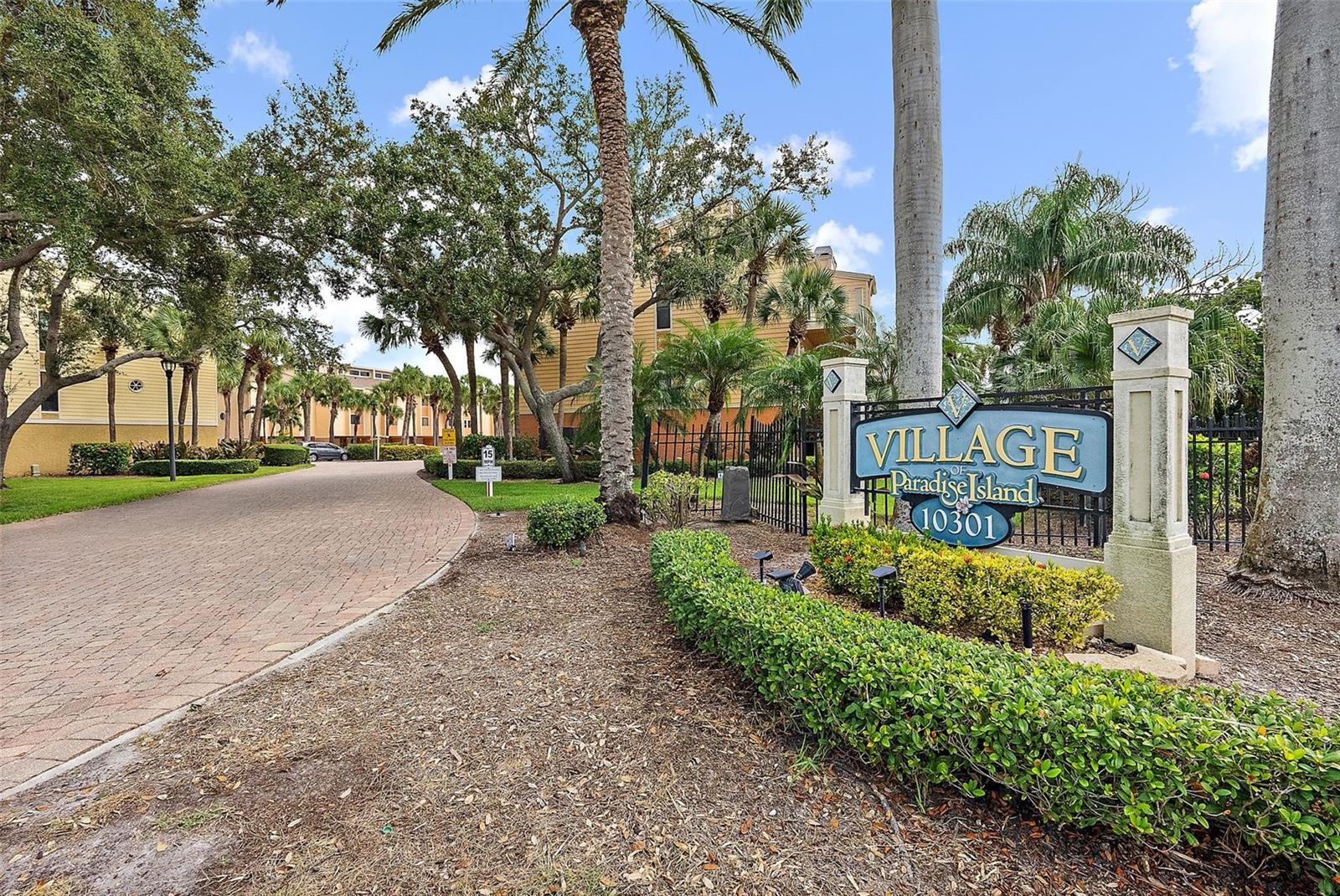 Brick pavered streets