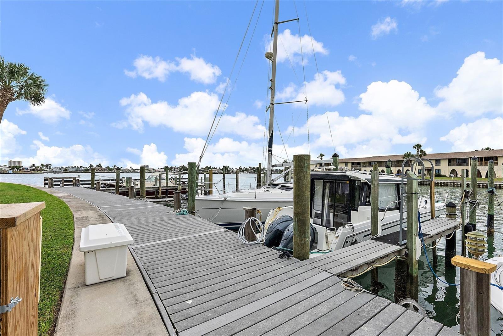 Private marina with water & electric