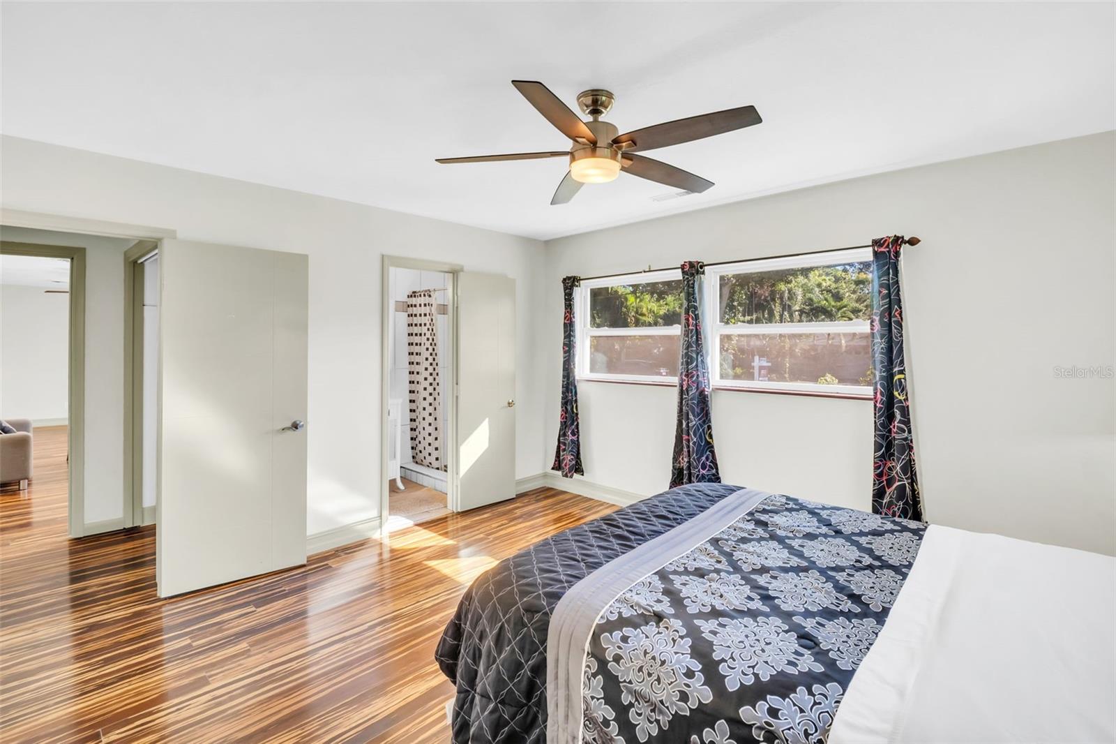 Bdrm 2, original primary, with ensuite bath