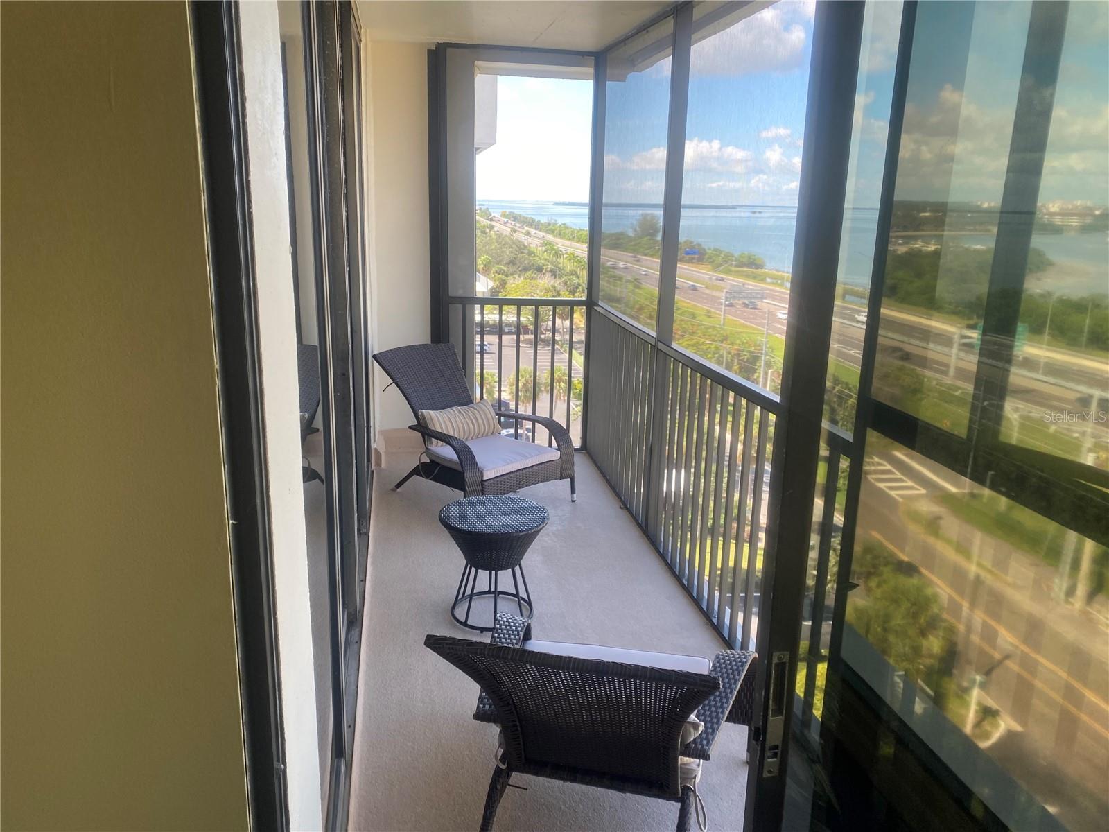 Screen Balcony Entry from Lv Room