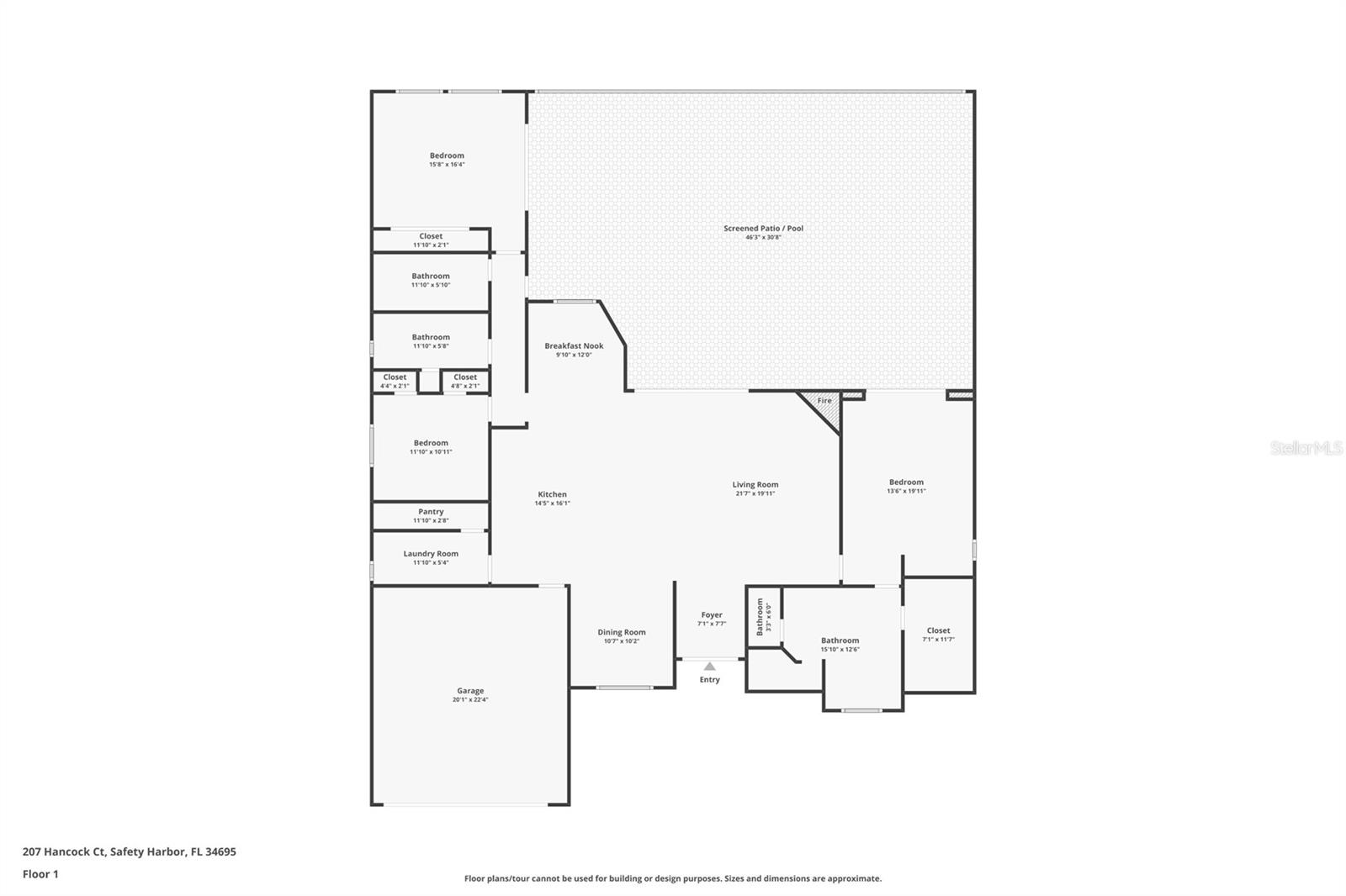 207 HANCOCK CT, SAFETY HARBOR, FL, 34695