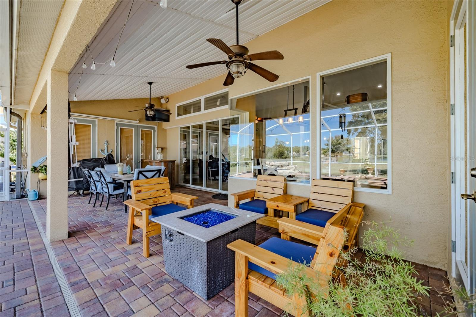 Covered patio area for your enjoyment