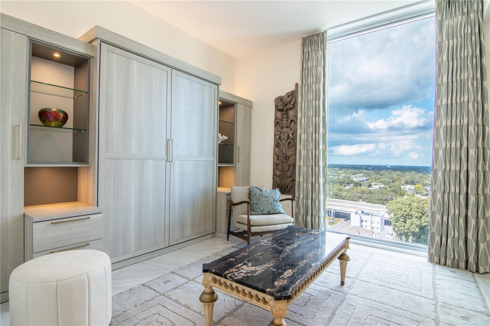 California Closets Custom Murphy Bed Pietra Finish
