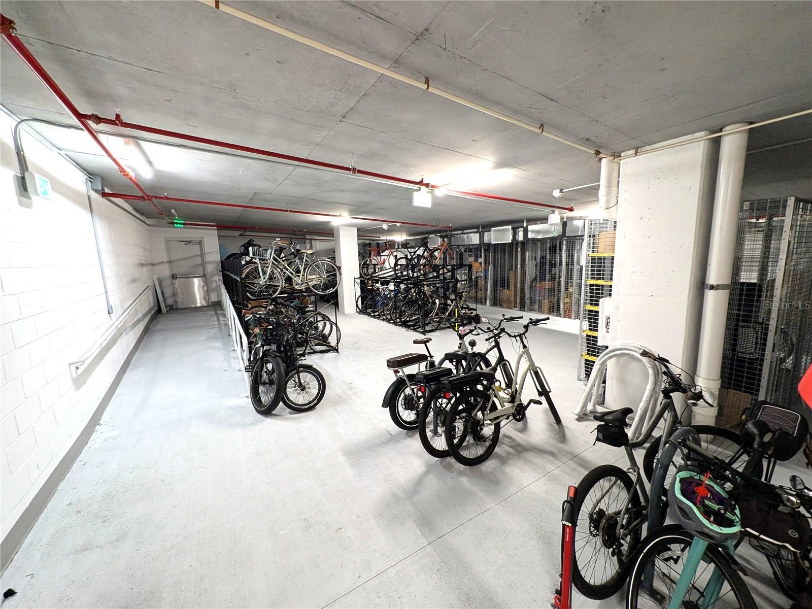 Bike Storage Inside Building