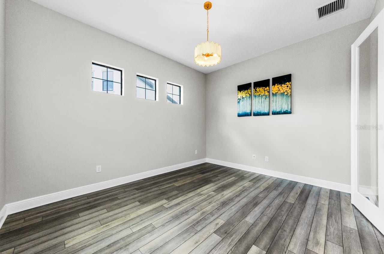 Flex room can be a great office, workout or playroom or formal dining