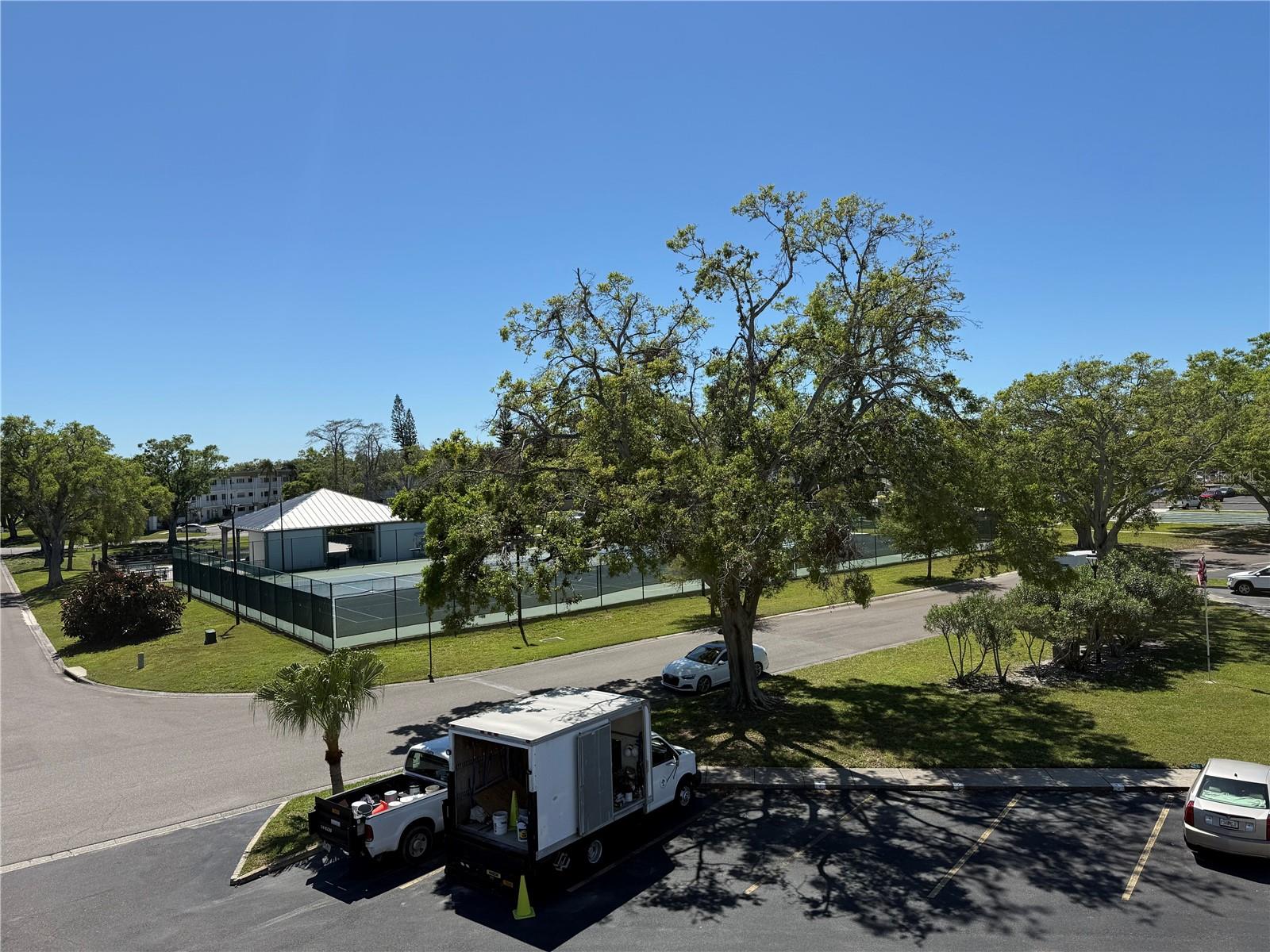 View from front door, just across from East activity center