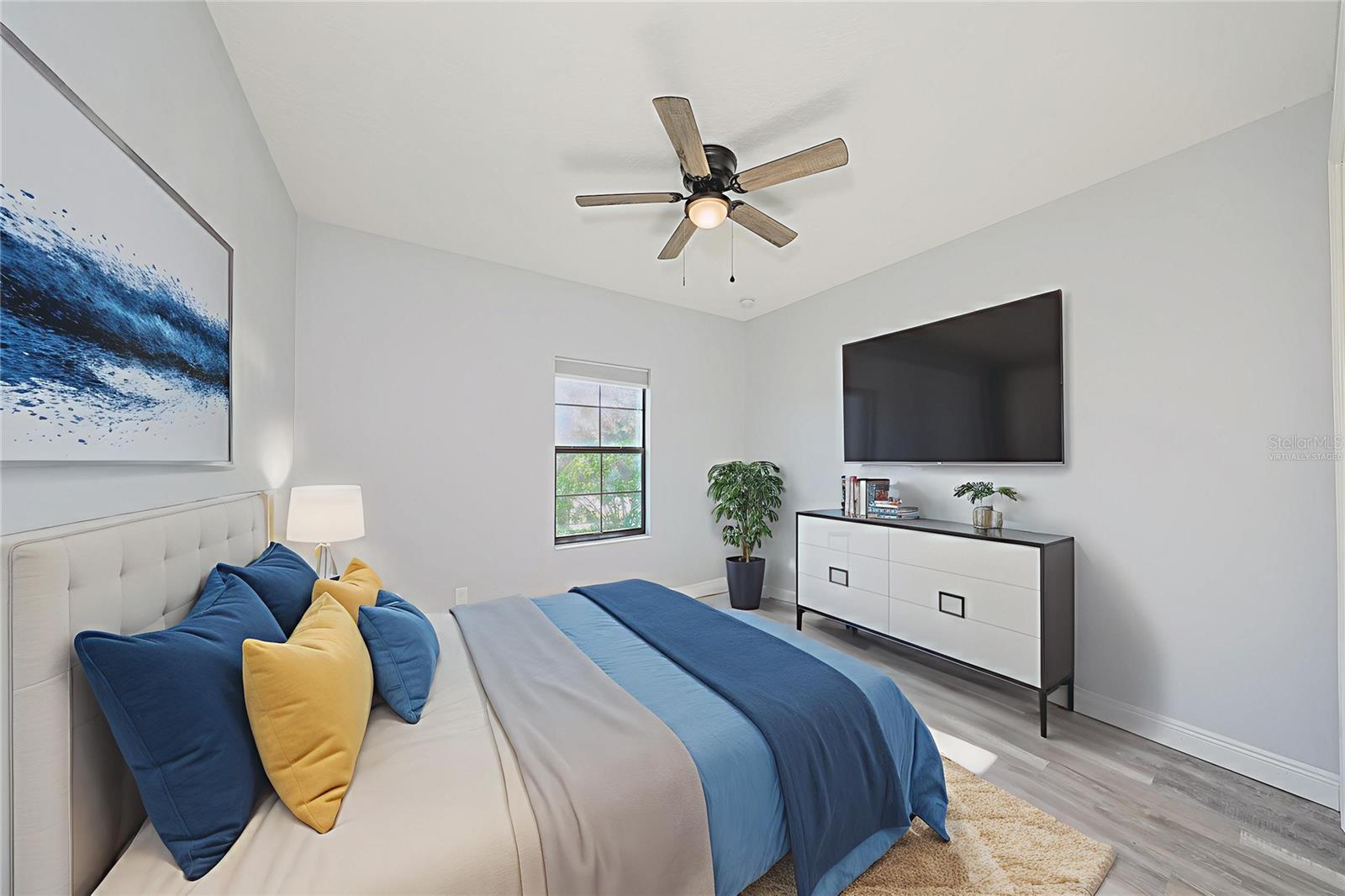 Virtually staged bedroom 2