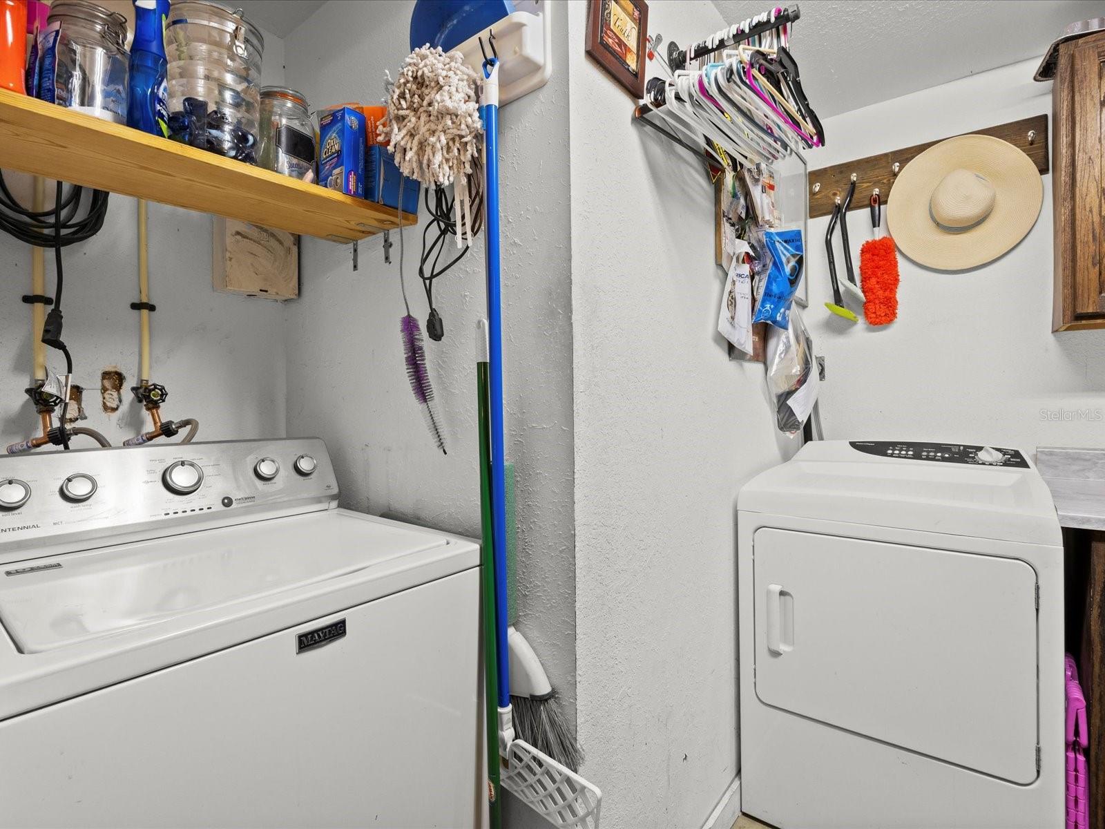 Laundry room located in the master suite