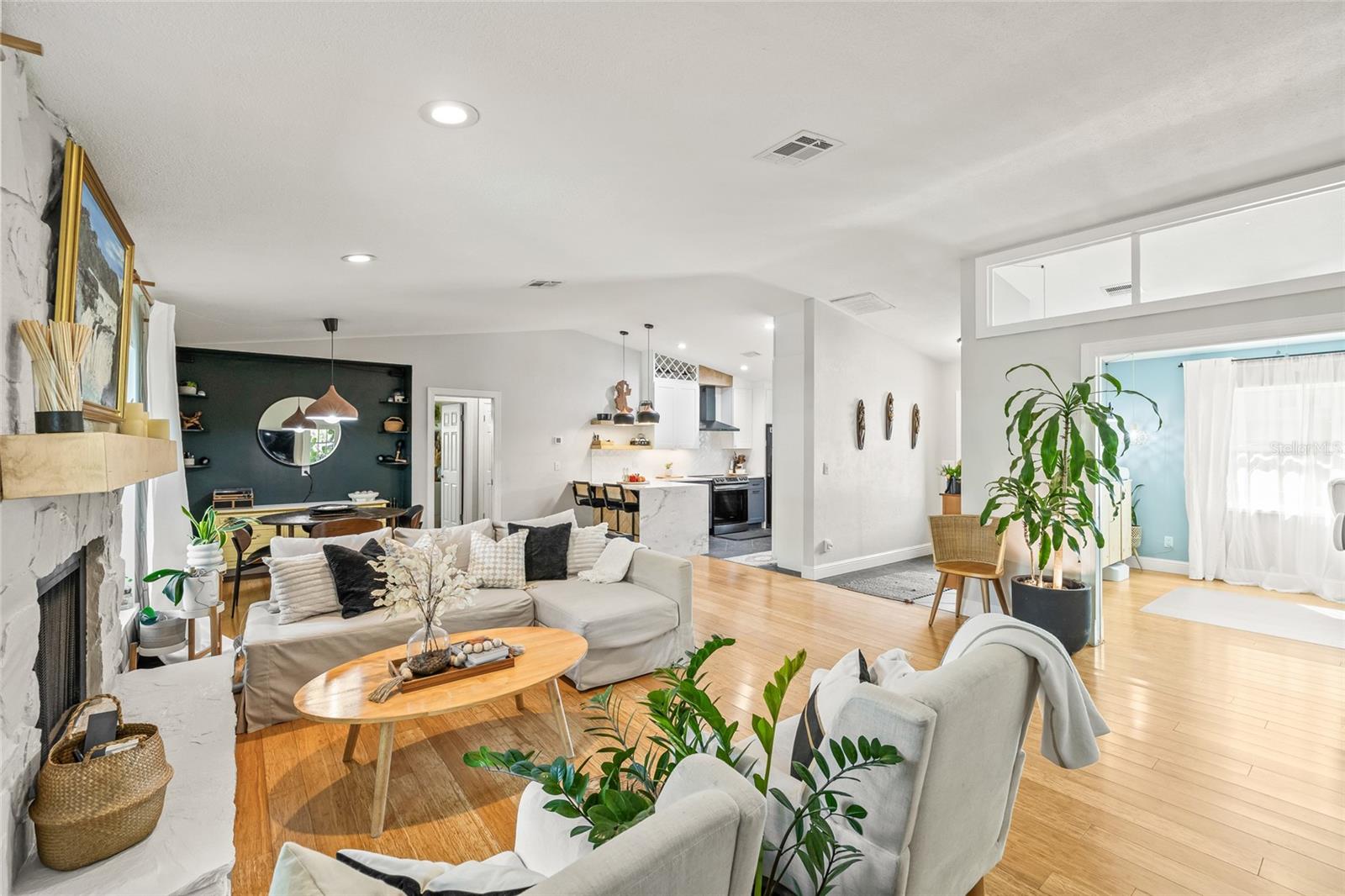 Open Living / Dining / Kitchen